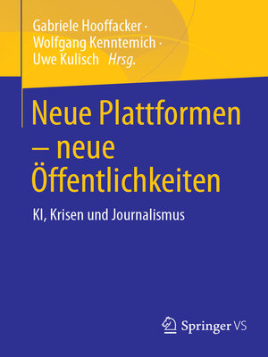 cover image of Neue Plattformen – neue Öffentlichkeiten